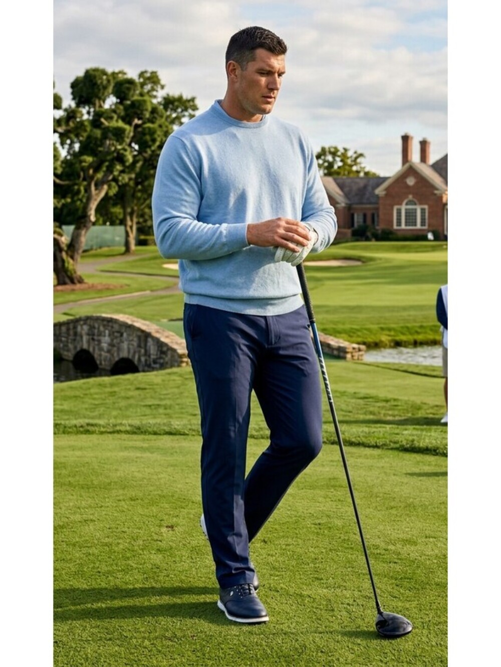 Peter Millar Crown Soft Men's XXL Blue Pima Cotton Silk Cashmere Sweater